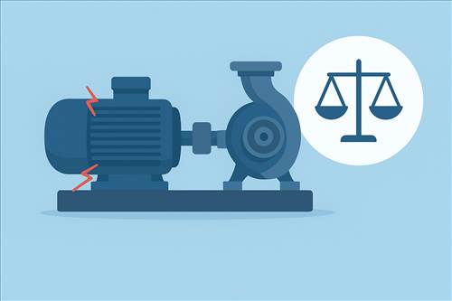 بررسی اثرات ارتعاش موتور پمپ و اهمیت بالانس دینامیکی