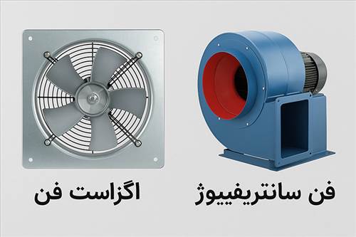 تفاوت اگزاست فن و فن سانتریفیوژ؛ کدام برای شما مناسب‌تر است؟
