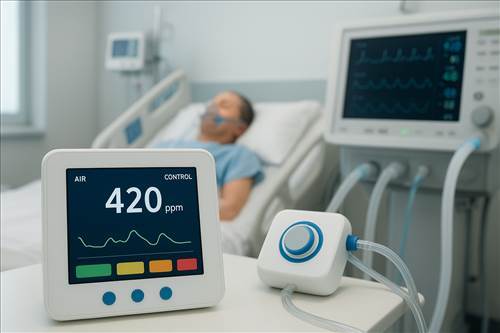 اهمیت پایش CO₂ در کنترل هوای هواساز ICU