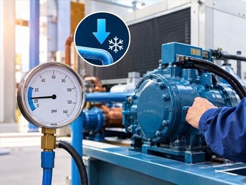 فشار مکش پایین (لو پرشر) چیلر یعنی چه؟ علت‌ها و روش رفع