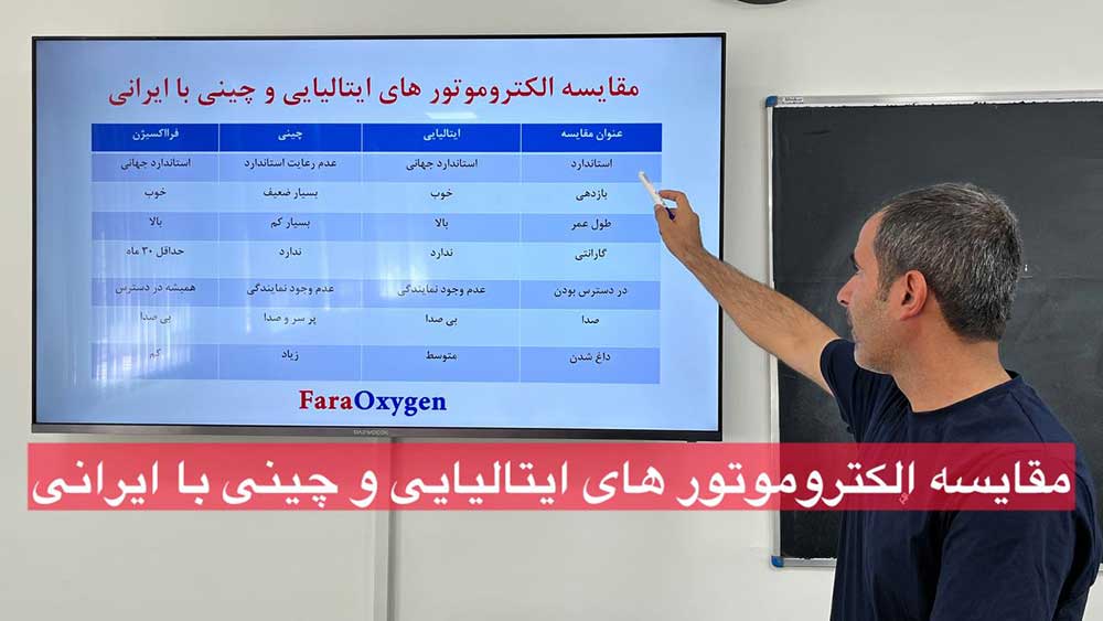 مقایسه الکتروموتور های ایتالیایی و چینی با ایرانی